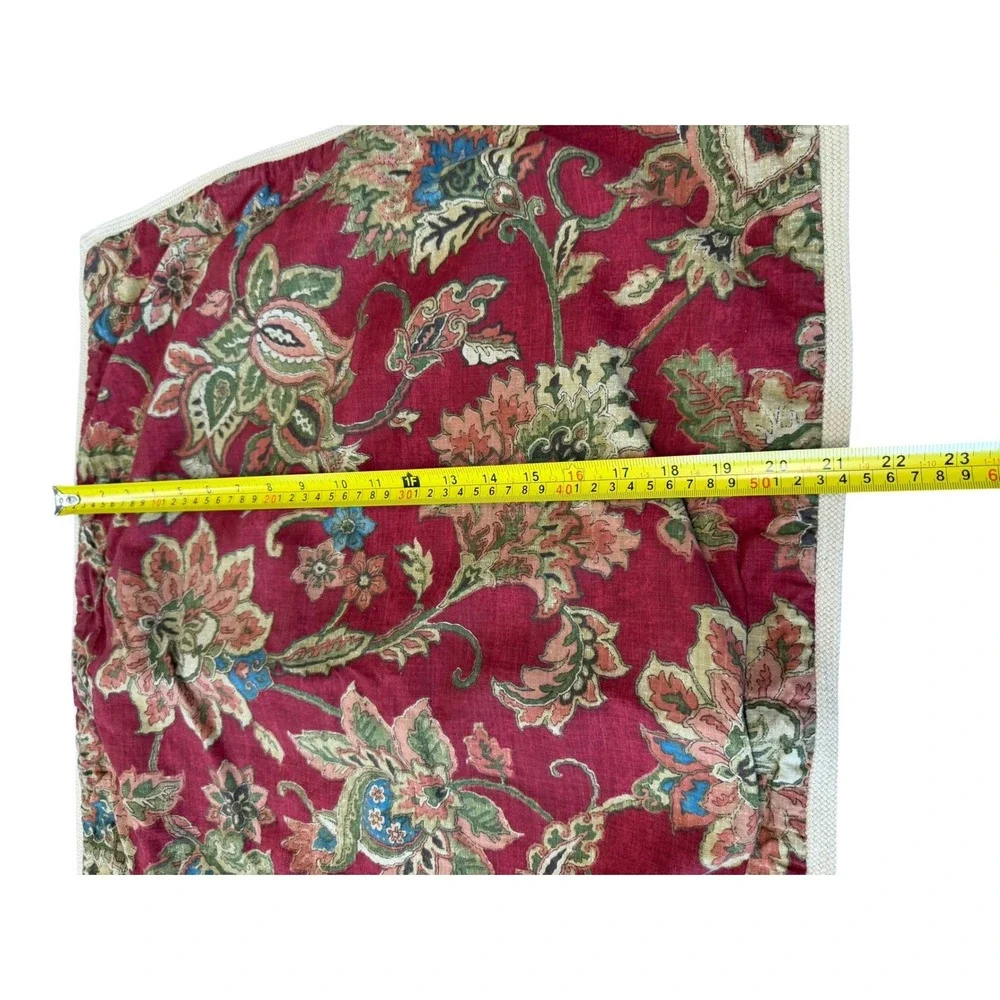 CHAPS Comforter Set with 2 Pillow Shams & Bedskirt Traditional Botanical Queen